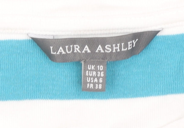 Laura Ashley Women's Multicolour Striped Pullover Jumper