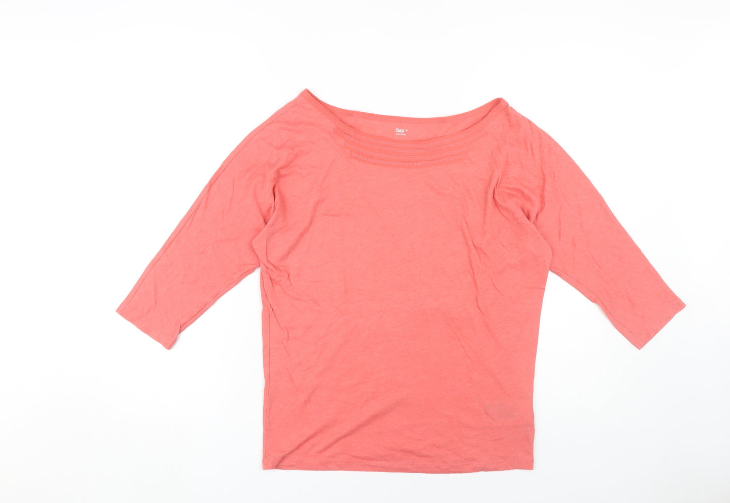 Gap Women's Pink 3/4 Sleeve Top, Size M
