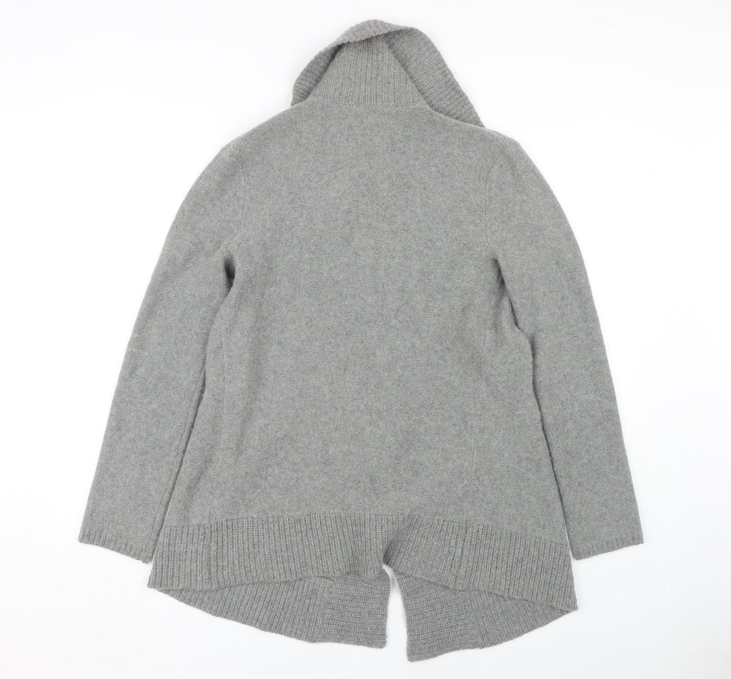 Crew Clothing Co. Women's Grey Open Front Cardigan Size 8