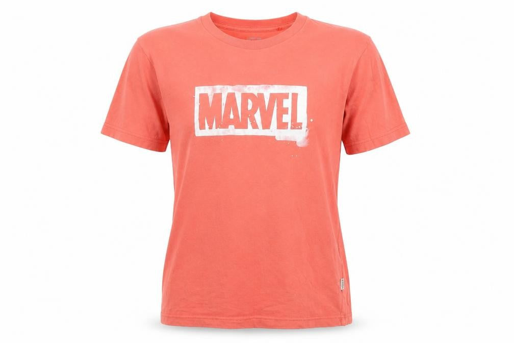 Unisex Adultss UK Size XS Marvel Red Cotton T-Shirt
