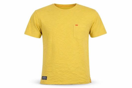 Mens UK Size L Superdry Yellow  Cotton T-Shirt