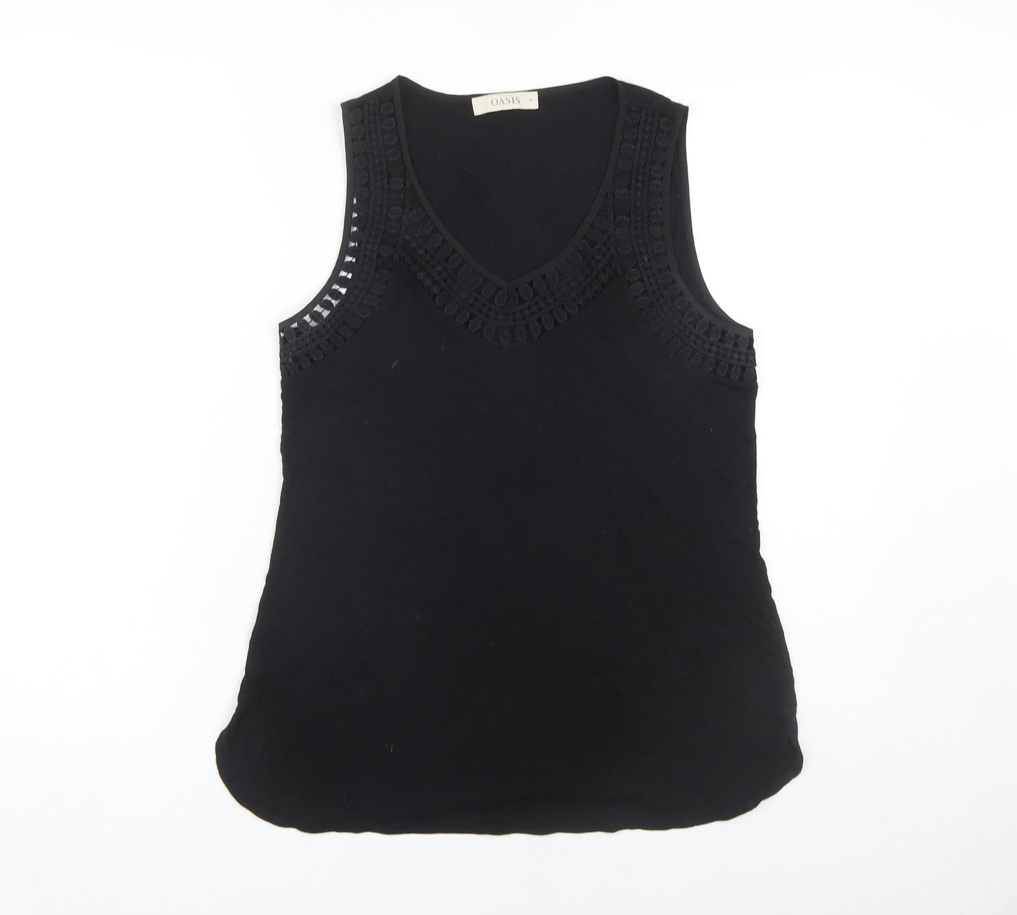Oasis Women's Black V-Neck Tank Top Medium