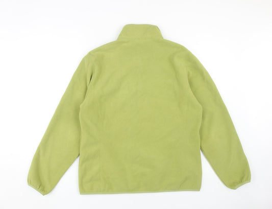 Lands' End Women's Green Fleece Jacket Size 10