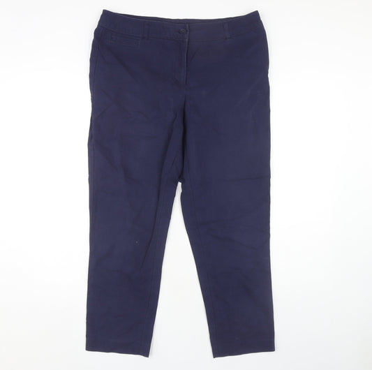 Laura Ashley Women’s Blue Trousers, UK 12, Casual Style