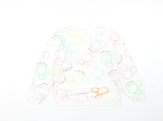 Disney Girls Multicoloured Mickey Mouse Pullover Sweatshirt