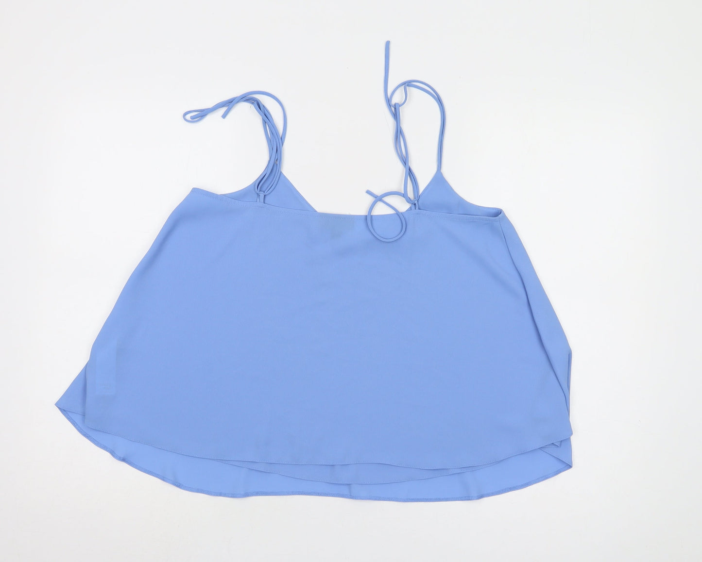 Topshop Women's Blue Camisole V-Neck Tank - Size 12