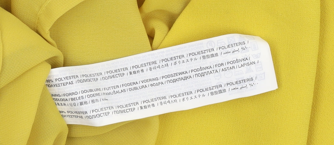 Mango Women’s Yellow XS Sheath Dress