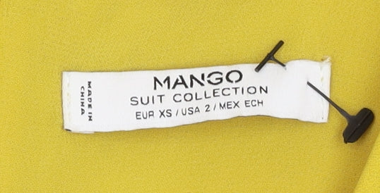 Mango Women’s Yellow XS Sheath Dress