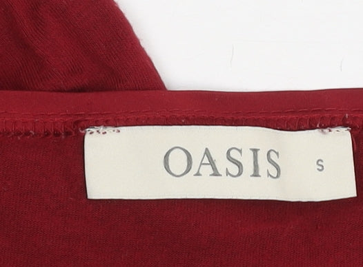 Oasis Women's Red Long Sleeve Top S