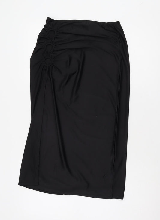 Urban Outfitters Women's Black Midi Pencil Skirt