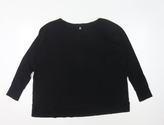 Sweaty Betty Women's Black Medium Pullover Sweatshirt