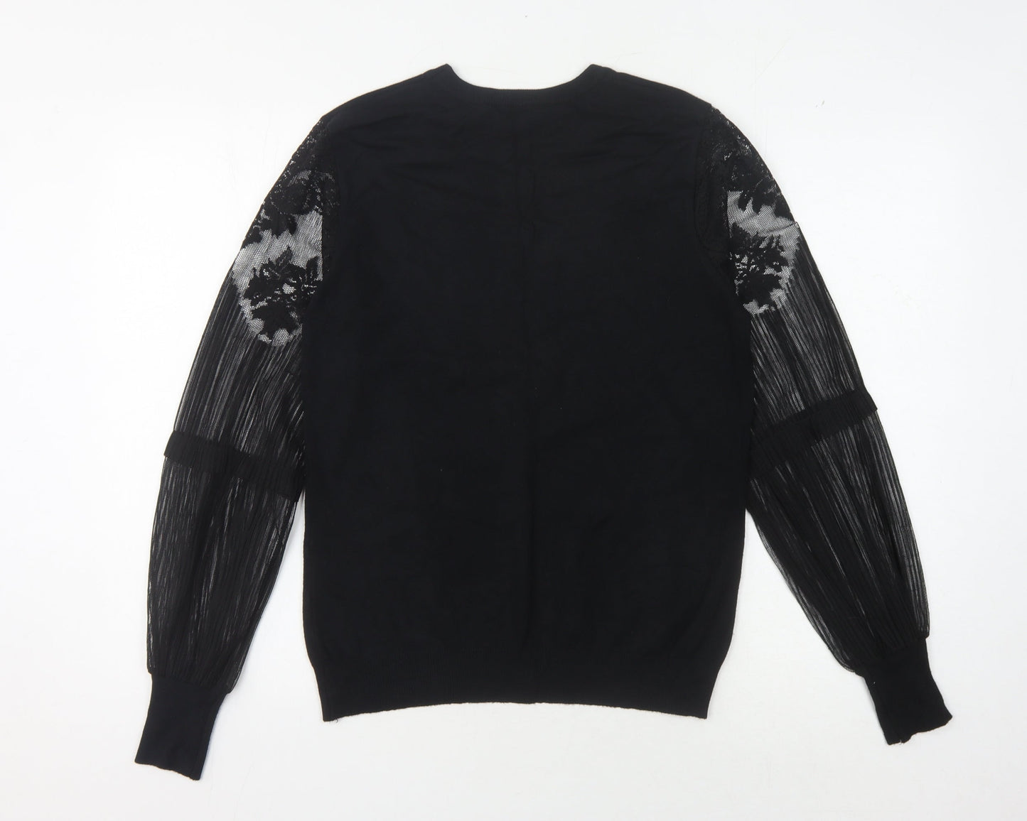 Klass Women's Black Pullover Jumper Size M