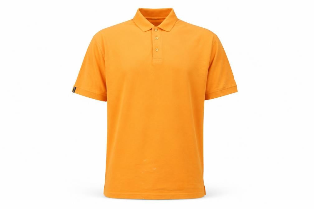 Decathlon Orange Men's Polo, Size XS, Short Sleeve