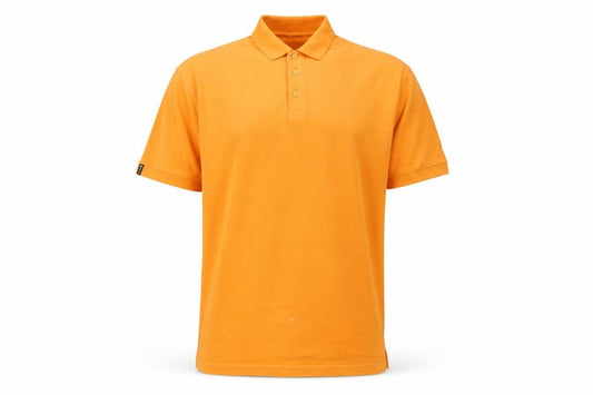 Decathlon Orange Men's Polo, Size XS, Short Sleeve