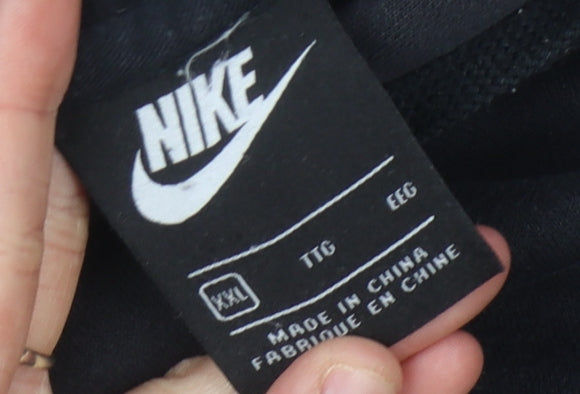 Nike Black Men's 2XL Pullover Hoodie with Logo