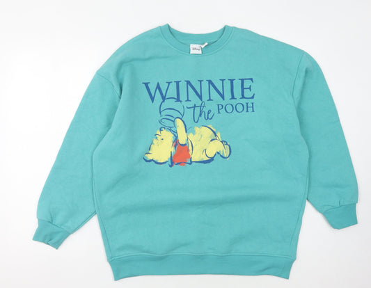 Disney Unisex Green Winnie the Pooh Sweatshirt S