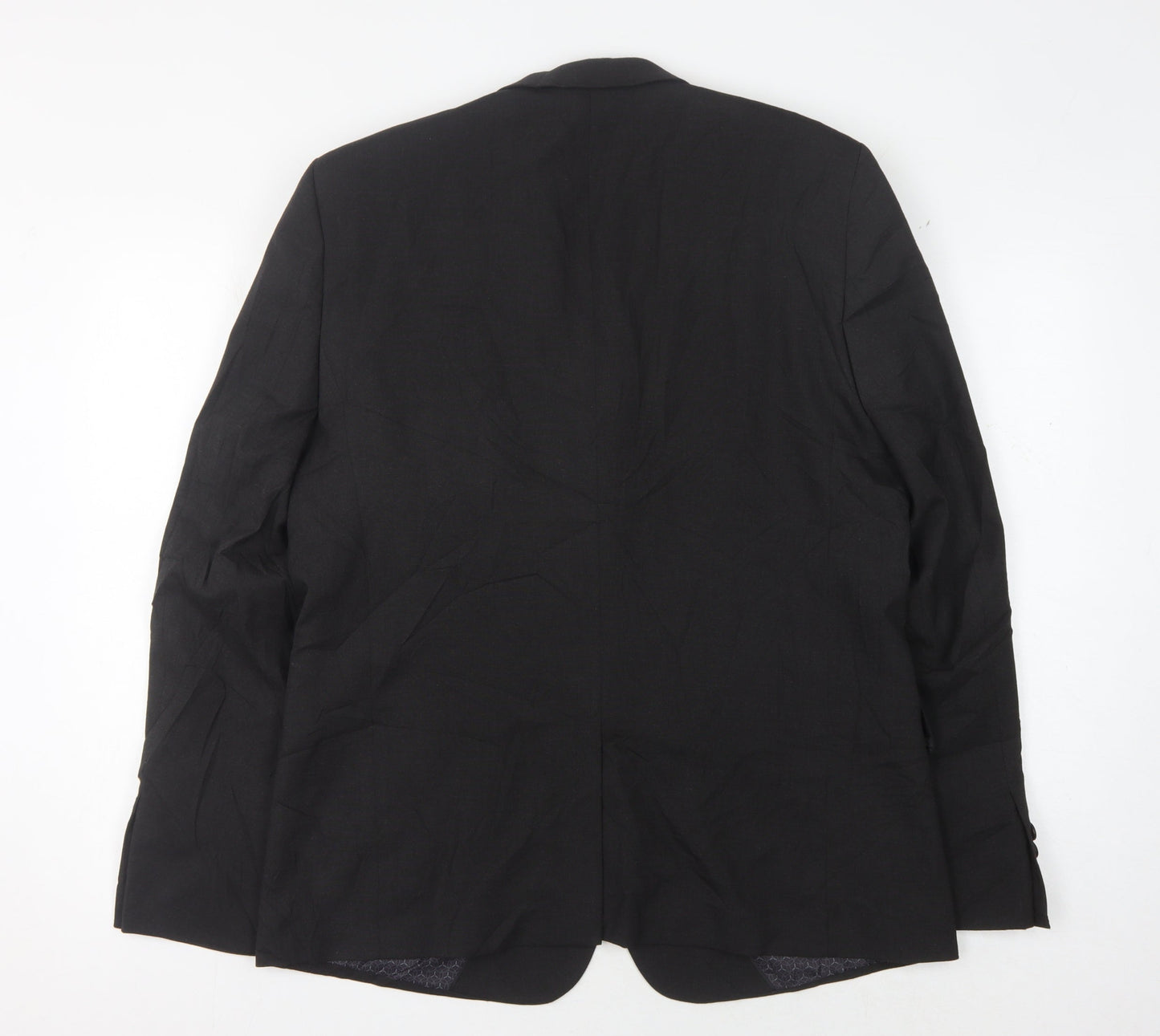 ASOS Men's Black Blazer 42 Regular Notch Lapel Formal