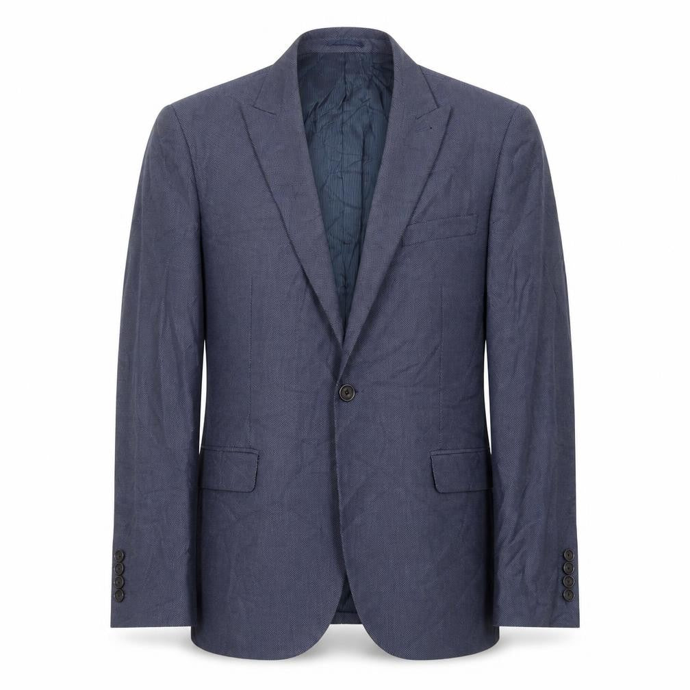 Next Men's Blue Suit Jacket, Size 40S, Formal Style