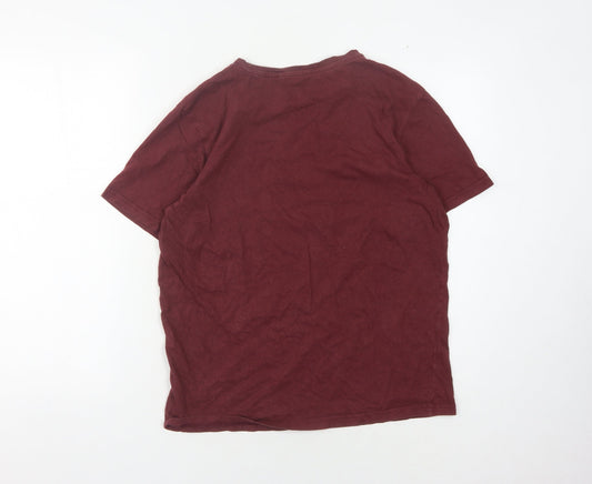 Farah Men's Red Medium Crew Neck T-Shirt