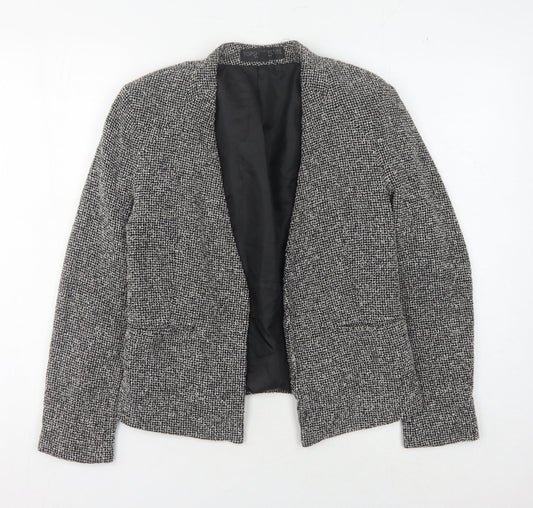 Topshop Women's Black Check Blazer Size 10
