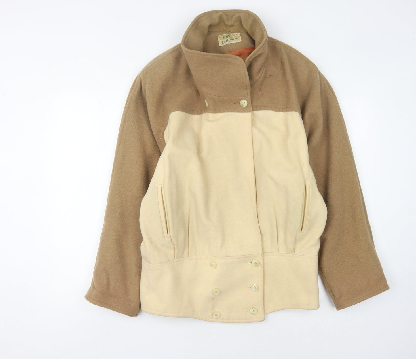 Wallis Women's Beige Wool Jacket Size L