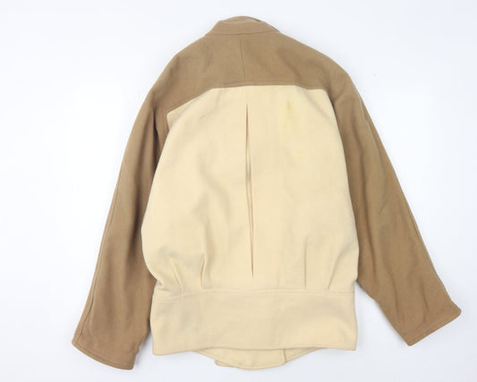 Wallis Women's Beige Wool Jacket Size L