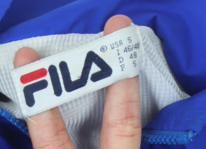 Fila Men's Blue Windbreaker Jacket S