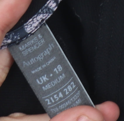 Marks and Spencer Women's Black Trousers Size 18