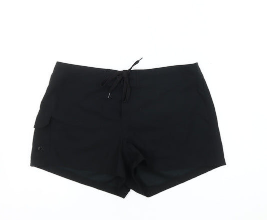 La Blanca Women's Black Casual Drawstring Shorts M