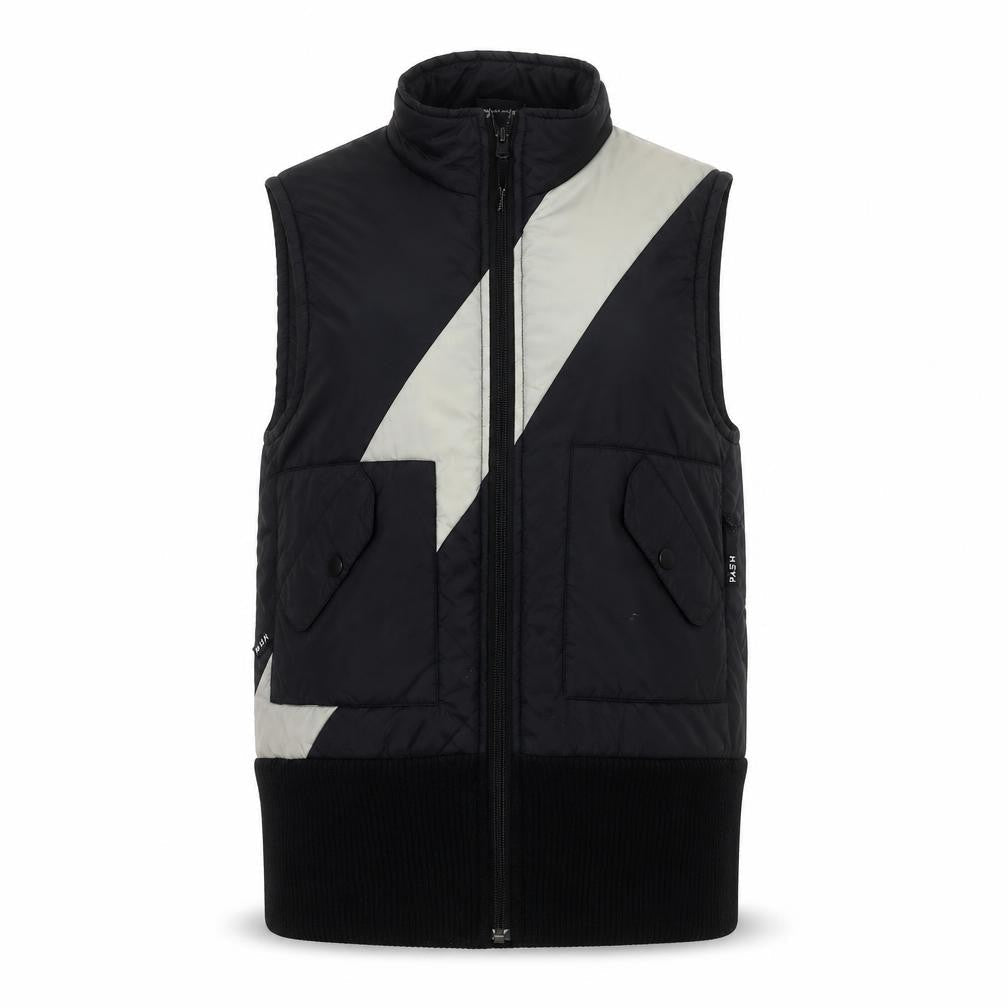 PASH Women's Black Quilted Waistcoat, Size 8
