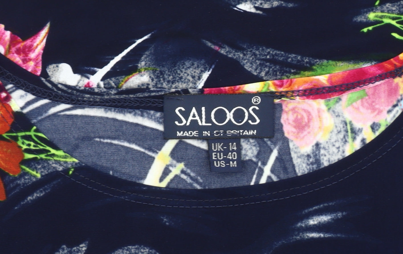 Saloos Women's Multicoloured Floral Blouse Size 14