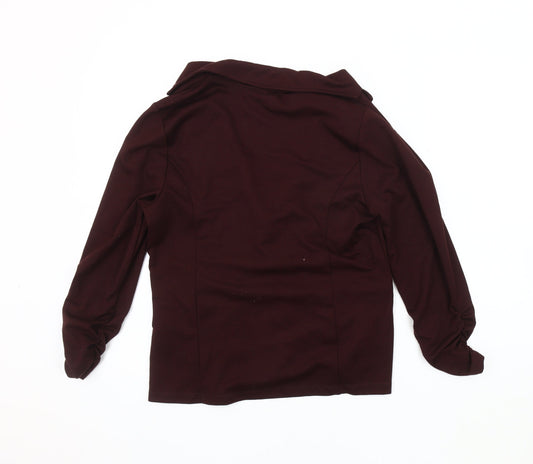Street One Women's Blazer, Burgundy, Size 10