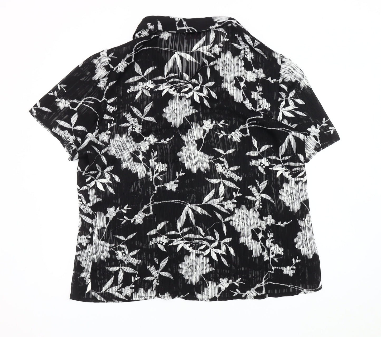 Bonmarché Women's Black Floral Blouse Size 20