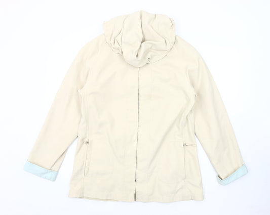 Finesse Women's Beige Zip Jacket Size 10 Regular