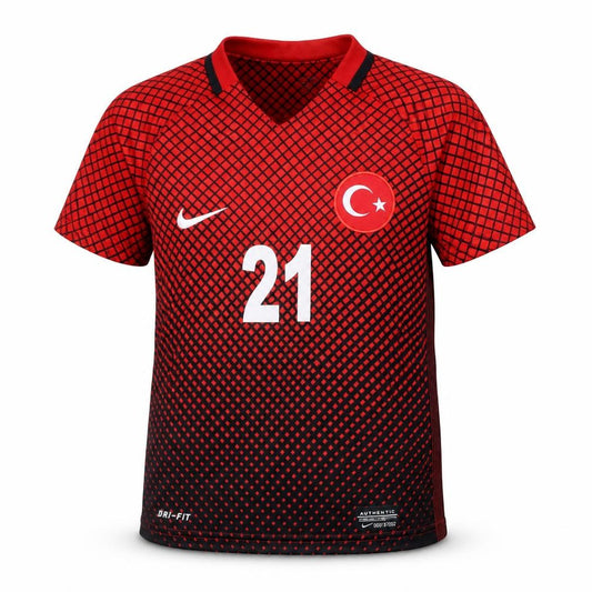 Nike Boys Red Football Jersey Size 104 - Breathable & Sporty