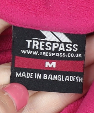 Trespass Women's Pink Fleece 1/4 Zip Sweatshirt M