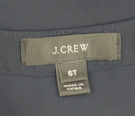 J.Crew Women's Blue Sleeveless Tall Blouse