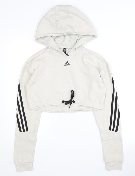 Adidas Women's Ivory XS Pullover Hoodie
