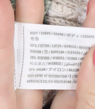 Hollister Women's Striped V-Neck Jumper Size S