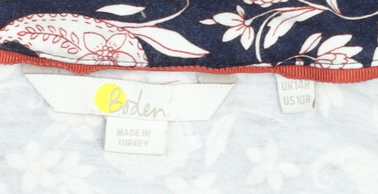 Boden Women's Blue Floral Dress Size 14