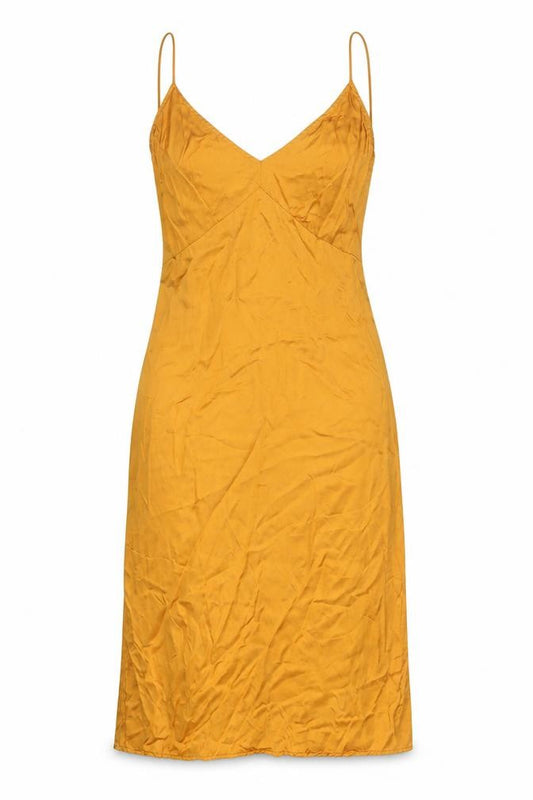 Superdry Women's Yellow Slip Dress, Size 10, V-Neck, Summer Ready