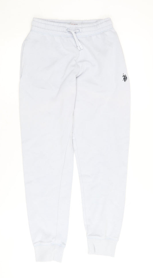 U.S. Polo Assn. Boys Sky Blue Jogger Trousers, Soft Fleece