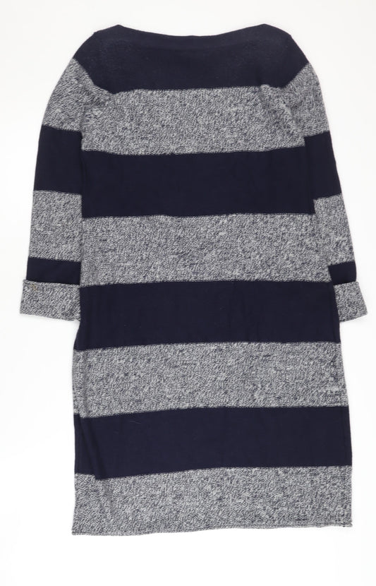 Boden Women's Striped 3/4 Sleeve Boat Neck Dress