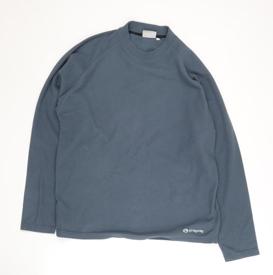 Sprayway Men's Blue Sweatshirt, Large, Fleece