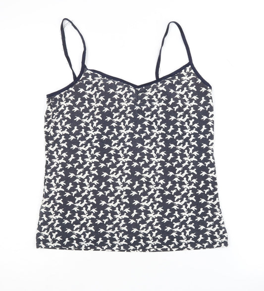 Laura Ashley Women's Black Camisole Animal Print Size 12