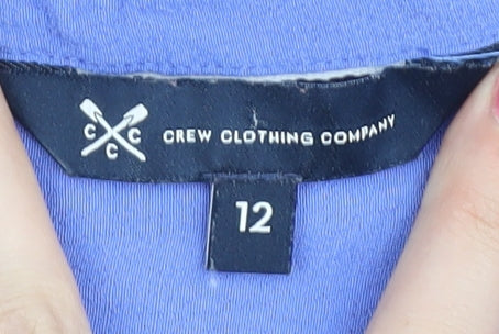 Crew Clothing Company Women's Blue Blouse Size 12