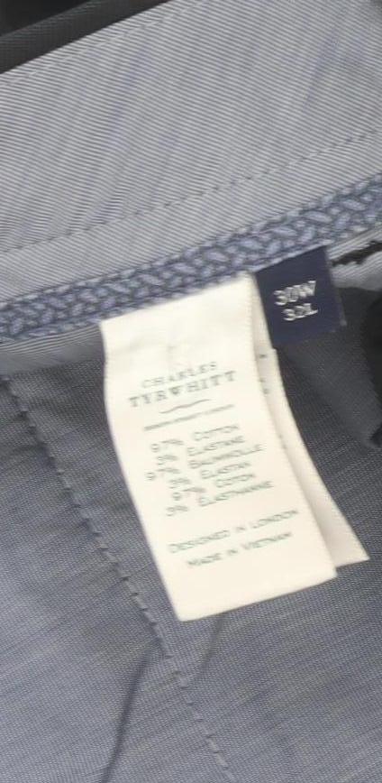Charles Tyrwhitt Men's Black Chino Trousers, 34XL