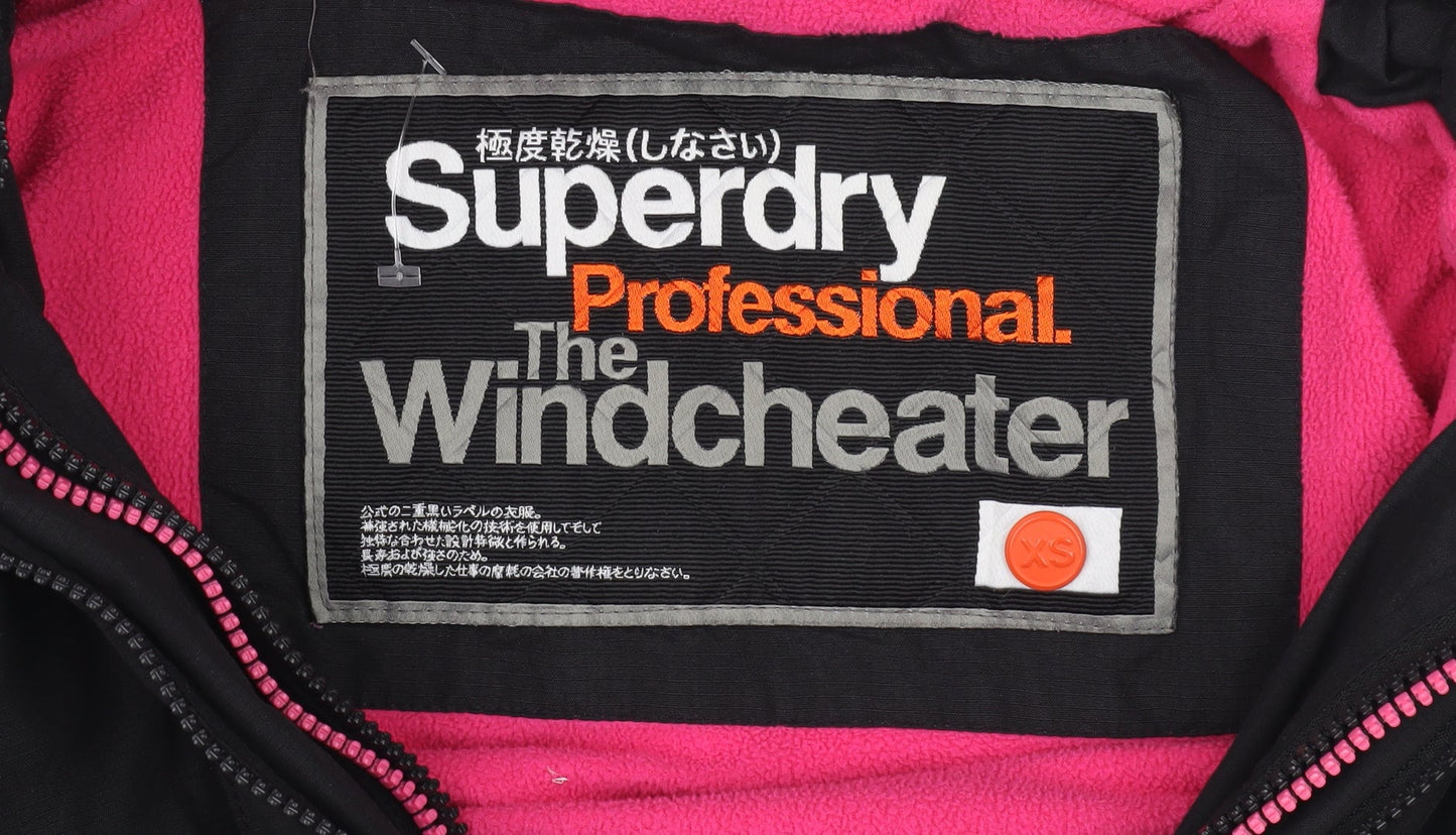Superdry Women's Black XS Windbreaker Jacket