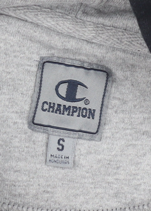 Champion Men's Black Pullover Hoodie, Size S, Logo Accent