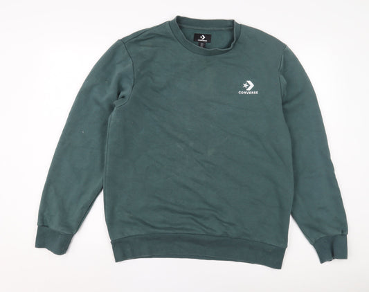 Converse Men's Green Pullover Sweatshirt M